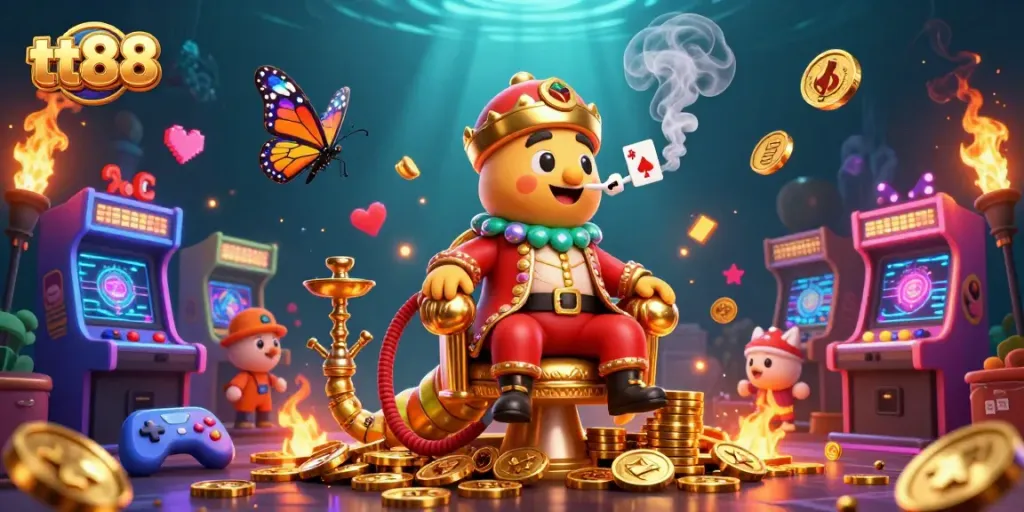 Engage in thrilling casino adventures at tt88, where vibrant characters and gaming elements converge.