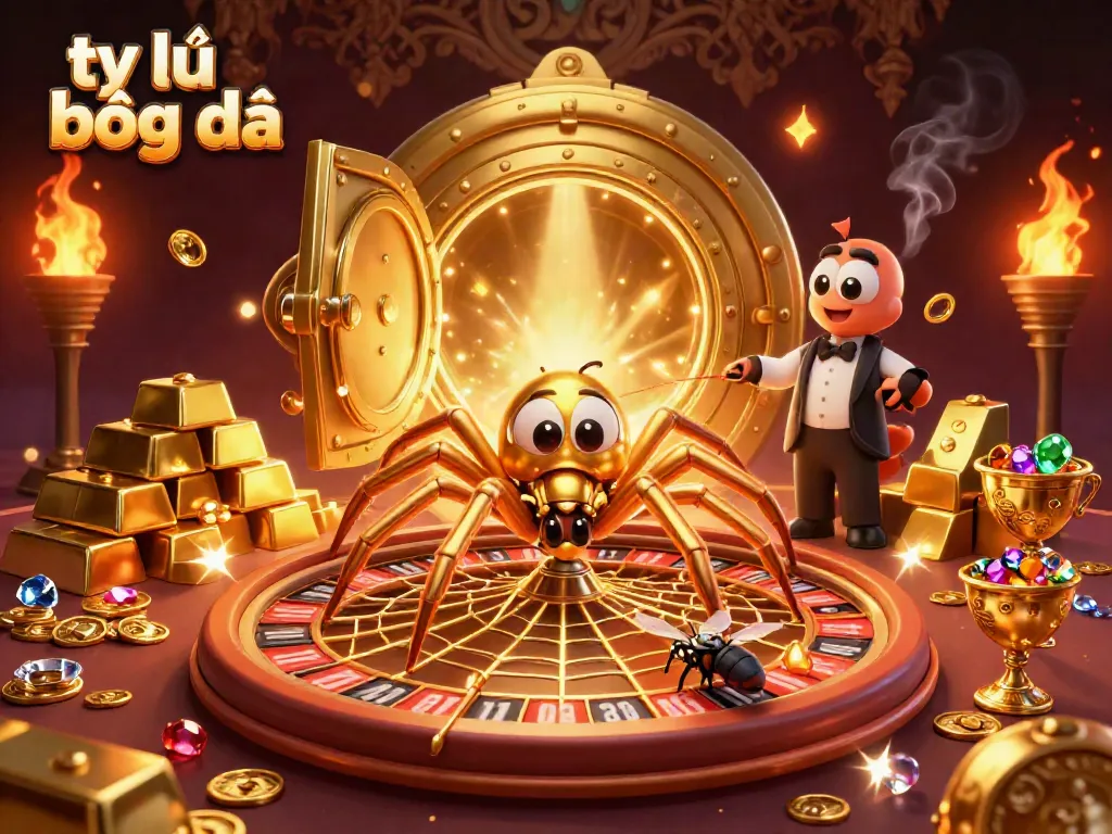Enhance your betting skills with tỷ lệ bóng đá insights in a vibrant cartoon scene.