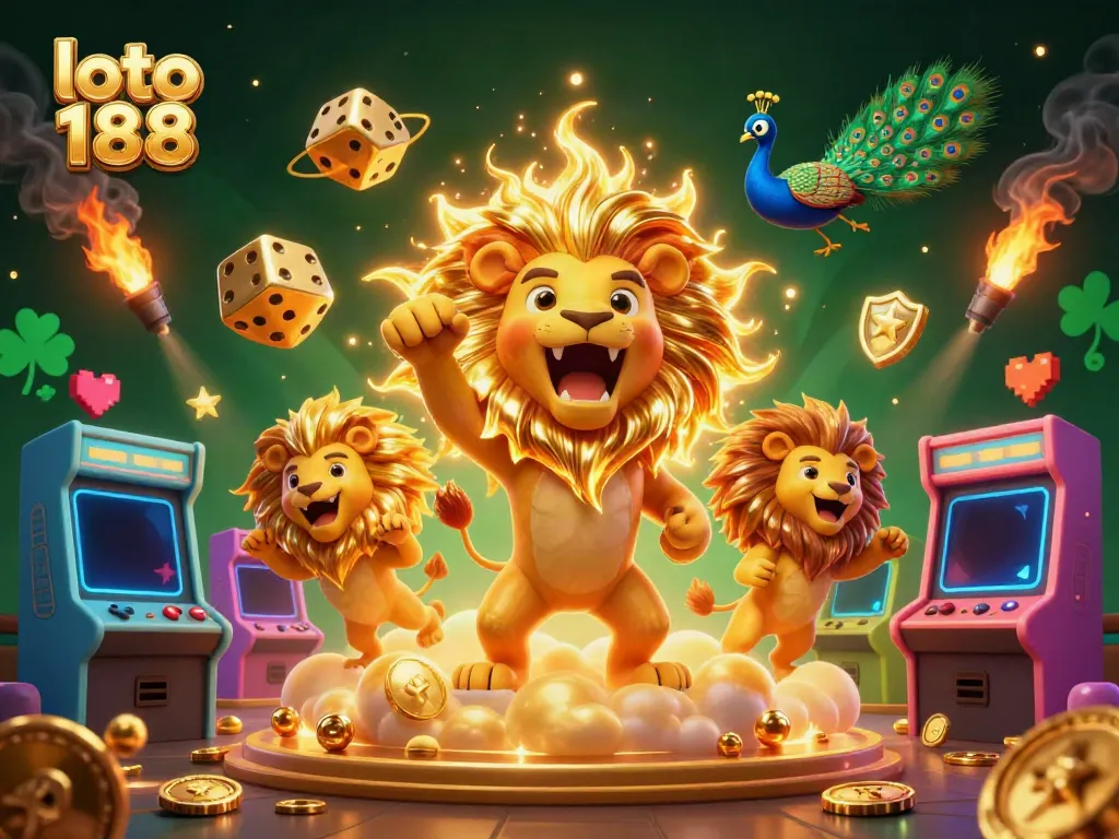 Experience the thrill of loto 188 with a vibrant, action-packed casino scene
