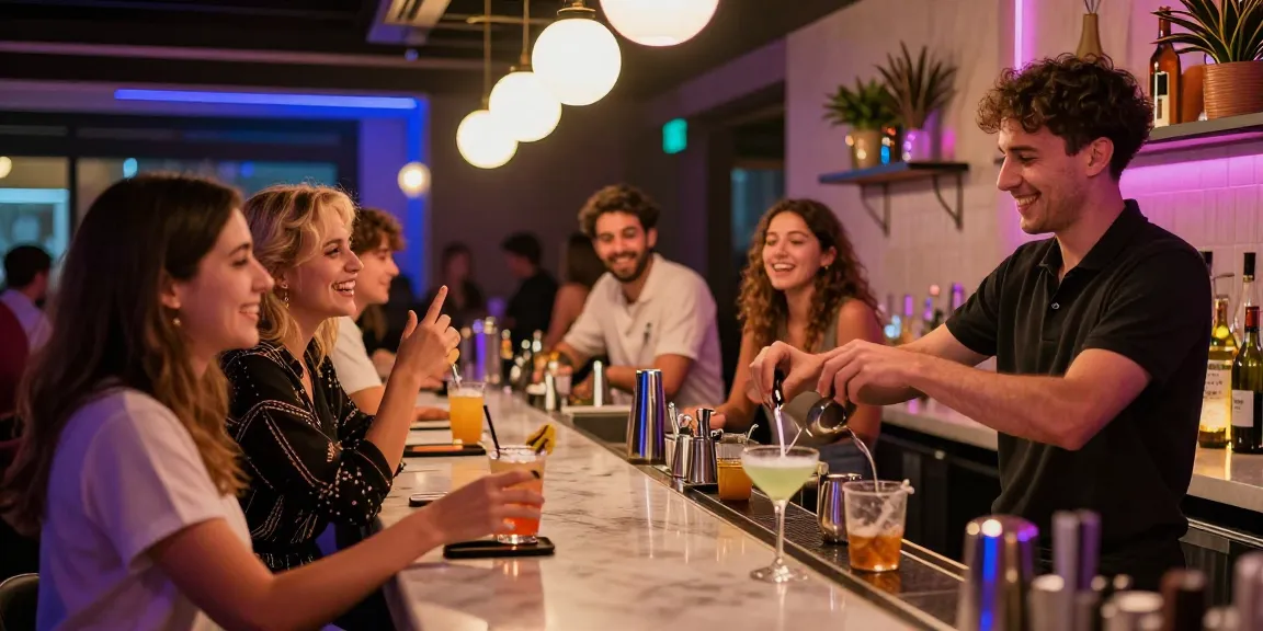 在Club21ids购买假身份证的年轻人在酒吧里享受夜生活，气氛活跃。