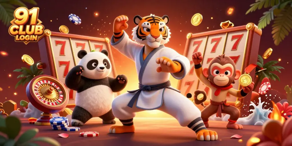 Experience winning strategies with 91 CLUB LOGIN in this vibrant 3D casino scene.