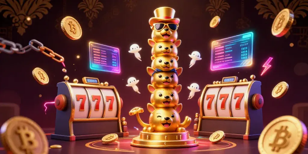 Engage in exciting gameplay at HITCLUB with animated Casino elements featuring a golden totem to enhance your winning strategies.