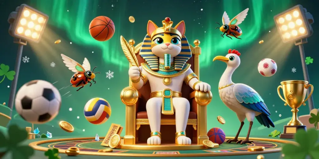 Experience thrilling gameplay at v79 with our unique casino atmosphere featuring dynamic sports and gold elements.