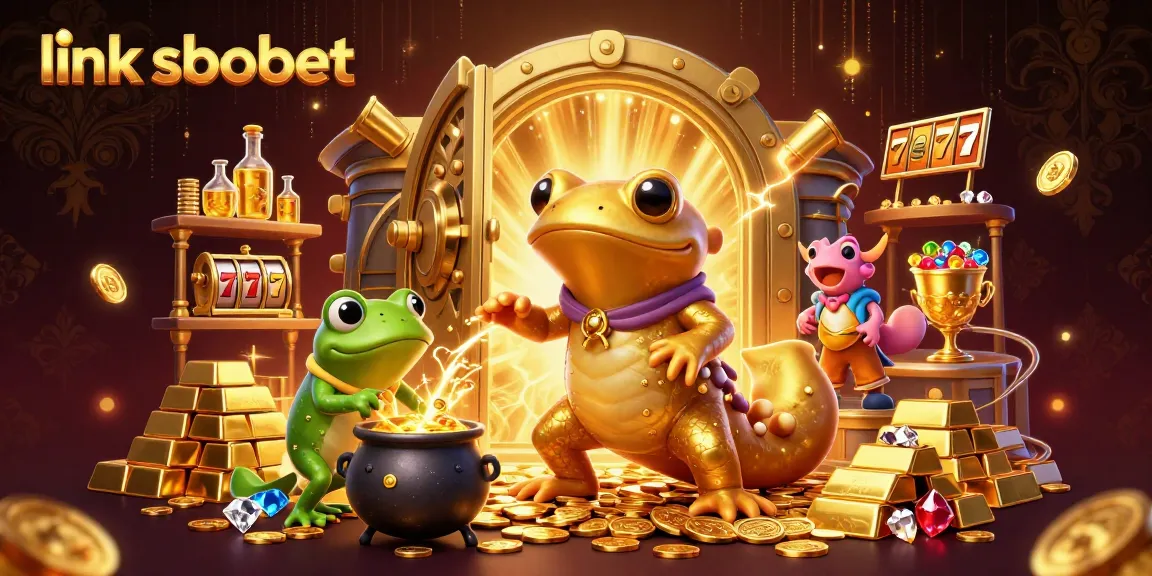 Experience exciting gambling dynamics with link sbobet in this vibrant casino-themed illustration.