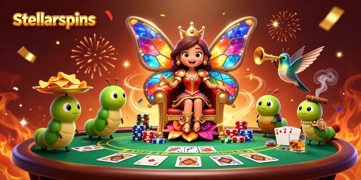 Play poker at stellarspins with vibrant 3D characters and immersive casino elements.
