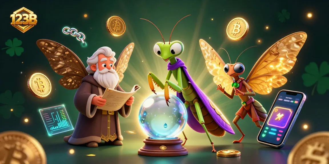 Engage with 123B's vibrant casino experience featuring a mystical fortune teller and crypto elements.