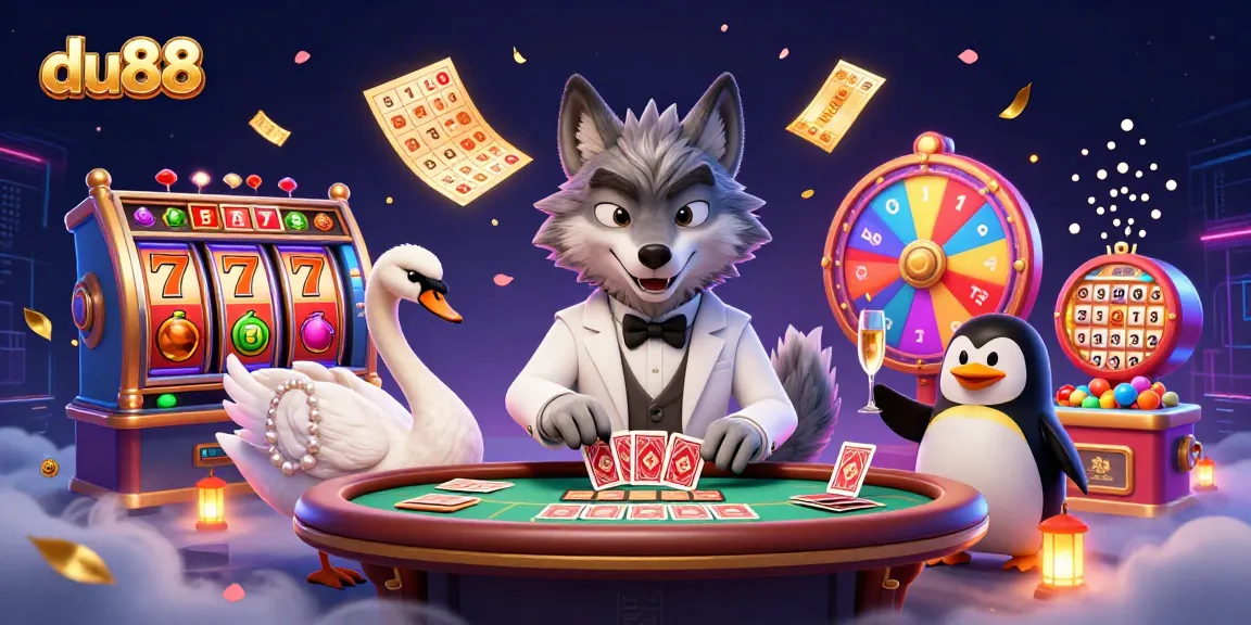 Embark on thrilling du88 slot adventures with vibrant characters and dynamic game elements.